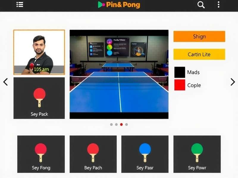 Elite Ping Pong India Tour Customization Elite Ping Pong India Tour player customization screen